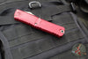 Microtech Combat Troodon Gen III OTF Knife- Interceptor Edge- Merlot Red Handle- Apocalyptic Part Serrated Blade 1217-11 MRS