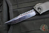Microtech Combat Troodon Gen III OTF Knife- Interceptor Edge- Black Hefted Handle- Vegas Forge Blued Damascus- 1217-16 MS3 v2