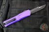 Microtech Combat Troodon Gen III OTF Knife- Interceptor Edge- Purple Handle- Black Blade 1217-1 PUS