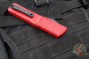 Microtech Combat Troodon Gen III OTF Knife- Interceptor Edge- Red Handle- Black Blade 1217-1 RDS