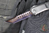 Microtech Combat Troodon Gen III OTF Knife- Hellhound Edge- Black Handle- Baker Forge Blued Damascus- 1219-16 MS3