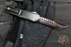 Microtech Combat Troodon Gen III OTF Knife- Hellhound Edge- Black Handle- Baker Forge Blued Damascus- 1219-16 MS3