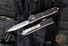 Microtech Ultratech Distressed Black Double Edge OTF Knife with Apocalyptic Blade 122-10 DBK