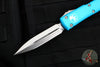 Microtech Ultratech OTF Knife- Double Edge- Turquoise Handle- Stonewash Blade 122-10 TQ