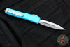 Microtech Ultratech OTF Knife- Double Edge- Turquoise Handle- Stonewash Blade 122-10 TQ