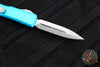 Microtech Ultratech OTF Knife- Double Edge- Turquoise Handle- Stonewash Blade 122-10 TQ