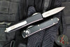Microtech Ultratech OTF Knife- Double Edge- Black Handle- Apocalyptic Full Serrated Blade 122-12 AP