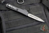 Microtech Ultratech OTF Knife- Double Edge- Black Handle- Damascus Blade 122-16 S SN861
