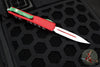 Microtech Ultratech OTF Knife- Double Edge- 2023 Christmas Finished Handle- White Finished Blade 122-1 CMAS