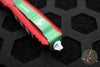 Microtech Ultratech OTF Knife- Double Edge- 2023 Christmas Finished Handle- White Finished Blade 122-1 CMAS
