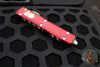 Microtech Ultratech OTF Knife- Double Edge- 2023 Christmas Finished Handle- White Finished Blade 122-1 CMAS