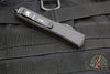 Microtech Ultratech OTF Knife- Double Edge- Frag Pattern Tan G-10 Top- Black Plain Edge Blade 122-1 FRGTTAS