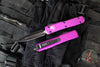 Microtech Ultratech OTF Knife- Double Egde- Violet Handle- Black Blade 122-1 VI