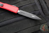 Microtech Ultratech OTF Knife- Double Edge- Red Handle- Black Full Serrated Blade 122-3 RD