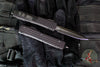 Microtech Ultratech Delta Double Edge Frag Shadow Full Serrated Black with Black DLC HW Nickel Boron Internals 122-3UT-DSH