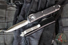 Microtech Ultratech OTF Knife- Double Edge- Black Handle- Satin Blade 122-4