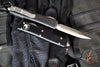 Microtech Ultratech OTF Knife- Double Edge- Black Handle- Satin Blade 122-4