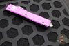 Microtech Ultratech OTF Knife- Double Edge- Distressed Violet Handle- Apocalyptic Double Full Serrated Blade 122-D12 DVI