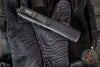 Microtech Ultratech OTF Knife- Double Edge- Tactical- Black Handle- Black Double Full Serrated Blade 122-D3 T 2020 v2