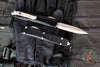 Microtech Ultratech II OTF Knife- Stepped Chassis- Double Edge- Black Handle- Apocalyptic Plain Edge Blade 122II-10 APS