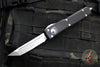 Microtech Ultratech OTF Knife- Tanto Edge- Black Handle- Stonewash Part Serrated Blade 123-11