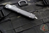 Microtech Ultratech OTF Knife- Tanto Edge- Black Handle- Stonewash Part Serrated Blade 123-11