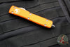 Microtech Ultratech OTF Knife- Tanto Edge- Orange Handle- Apocalyptic Full Serrated Blade 123-12 APOR