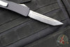 Microtech Ultratech OTF Knife- FLAT TOP- Tanto Edge- LEO EDITION- Blue Black Handle- Stonewash Blade 123-LEO 2016