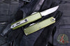 Microtech UTX-85 OTF Knife- GEN IV- Single Edge- OD Green Handle- Apocalyptic Blade 12314-10 APOD