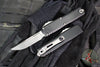 Microtech UTX-85 OTF Knife- GEN IV- Single Edge- Black Handle- Stonewash Blade 12314-10