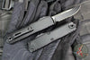 Microtech UTX-85 OTF Knife- GEN IV- Single Edge- Tactical- Black Handle- Black Part Serrated Blade 12314-2 T