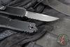 Microtech UTX-85 OTF Knife- GEN IV- Single Edge- Tactical- Black Handle- Black Part Serrated Blade 12314-2 T