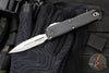 Microtech UTX-85 OTF Knife- GEN III- Double Edge- Black Handle- Stonewash Blade 1232-10