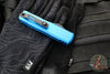 Microtech UTX-85 OTF Knife- GEN III- Double Edge- Blue Handle- Black Blade 1232-1 BL