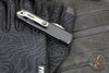 Microtech UTX-85 OTF Knife- GEN IV- Double Edge- Black Handle- Apocalyptic Finished Blade 12324-10 AP