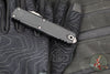 Microtech UTX-85 OTF Knife- GEN IV- Double Edge- Black Handle- Apocalyptic Finished Blade 12324-10 AP