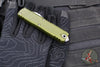 Microtech UTX-85 OTF Knife- GEN IV- Double Edge- OD Green Handle- Apocalyptic Part Serrated Blade 12324-11 APOD
