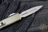 Microtech UTX-85 OTF Knife- GEN IV- Double Edge- OD Green Handle- Apocalyptic Full Serrated Blade 12324-12 APOD