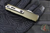Microtech UTX-85 OTF Knife- GEN IV- Double Edge- OD Green Handle- Apocalyptic Full Serrated Blade 12324-12 APOD
