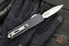 Microtech UTX-85 OTF Knife- GEN IV- Double Edge- Black Handle- Apocalyptic Full Serrated Blade 12324-12 AP