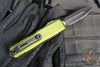 Microtech UTX-85 OTF Knife- GEN IV- Double Edge- OD Green Handle- Black Part Serrated Blade 12324-2 OD