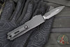 Microtech UTX-85 OTF Knife- GEN IV- Double Edge- Tactical- Black Handle- Black Part Serrated Blade 12324-2 T