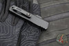 Microtech UTX-85 OTF Knife- GEN IV- Double Edge- Tactical- Black Handle- Black Part Serrated Blade 12324-2 T