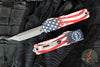 Microtech UTX-85 OTF Knife- GEN IV- Tanto Edge- Special 250th US Flag Graphic Handle- Apocalyptic Finished Blade 12334-10 APS-4J250