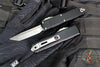 Microtech UTX-85 OTF Knife- GEN IV- Tanto Edge- Black Handle- Stonewash Finished Blade 12334-10