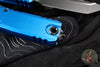 Microtech UTX-85 OTF Knife- GEN IV- Tanto Edge- Blue Handle- Black Finished Blade 12334-1 BL