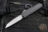 Microtech Cypher II 2024- Single Edge- Black Handle- Apocalyptic Plain Edge Blade 1241-10 AP