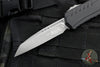 Microtech Cypher II 2024- Single Edge- Black Handle- Apocalyptic Plain Edge Blade 1241-10 AP