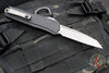 Microtech Cypher II 2024- Single Edge- Black Handle- Apocalyptic Plain Edge Blade 1241-10 AP