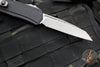 Microtech Cypher II 2024- Single Edge- Black Handle- Apocalyptic Plain Edge Blade 1241-10 AP